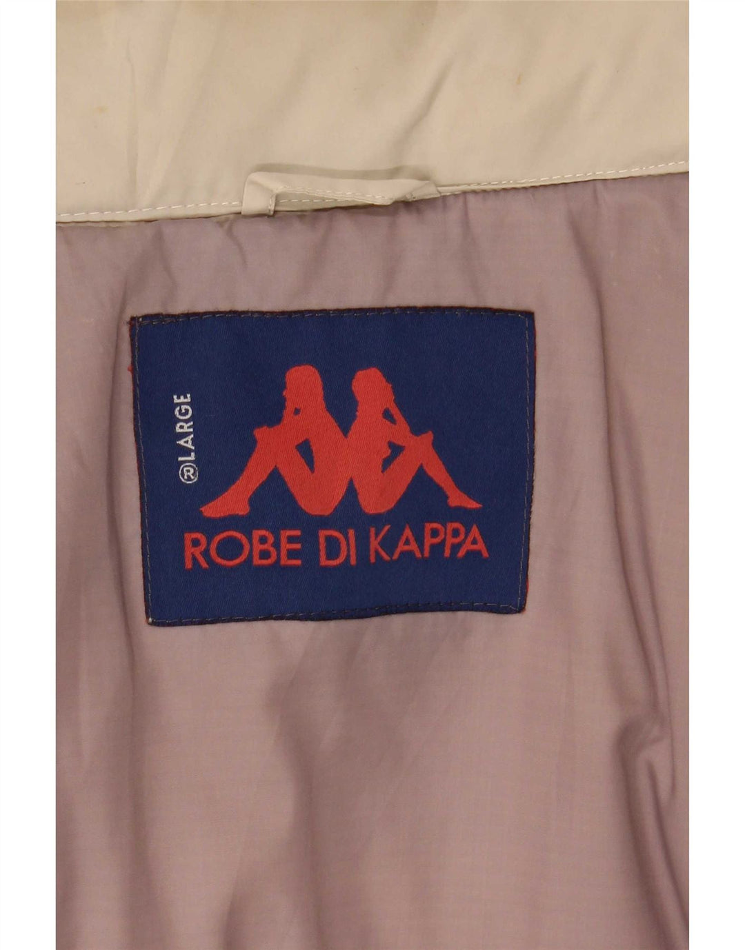 Kappa Mens Hooded Padded Jacket UK 40 Large Beige