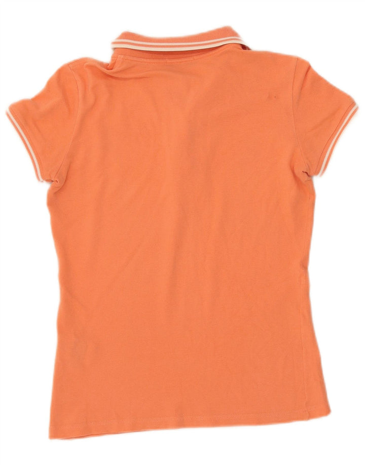 Fred Perry Womens Polo Shirt UK 10 Small Orange Cotton