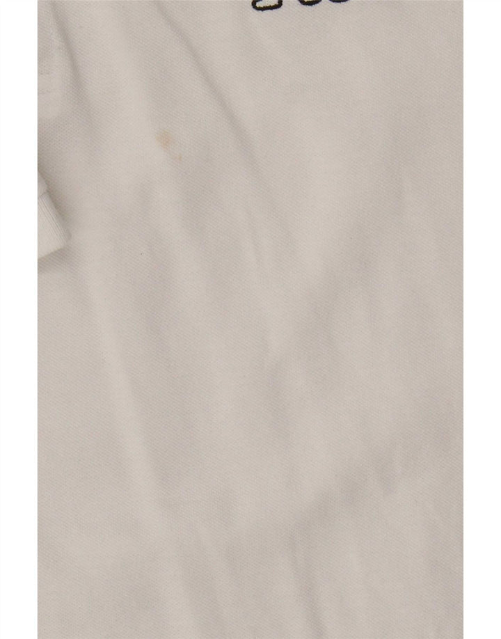 Kappa Mens Polo Shirt Large White Cotton