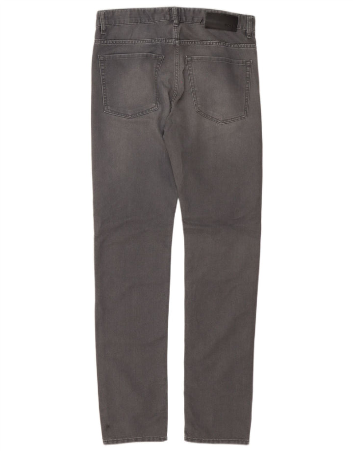 Hugo Boss Mens Slim Jeans W30 L32 Grey Cotton