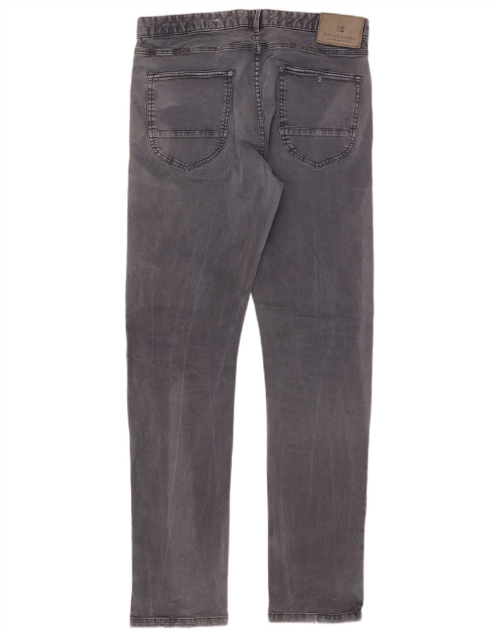 Scotch & Soda Mens Slim Jeans W32 L32 Grey Cotton