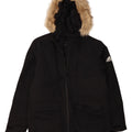 Adidas Mens Hooded Padded Coat UK 40 Large Black Polyester