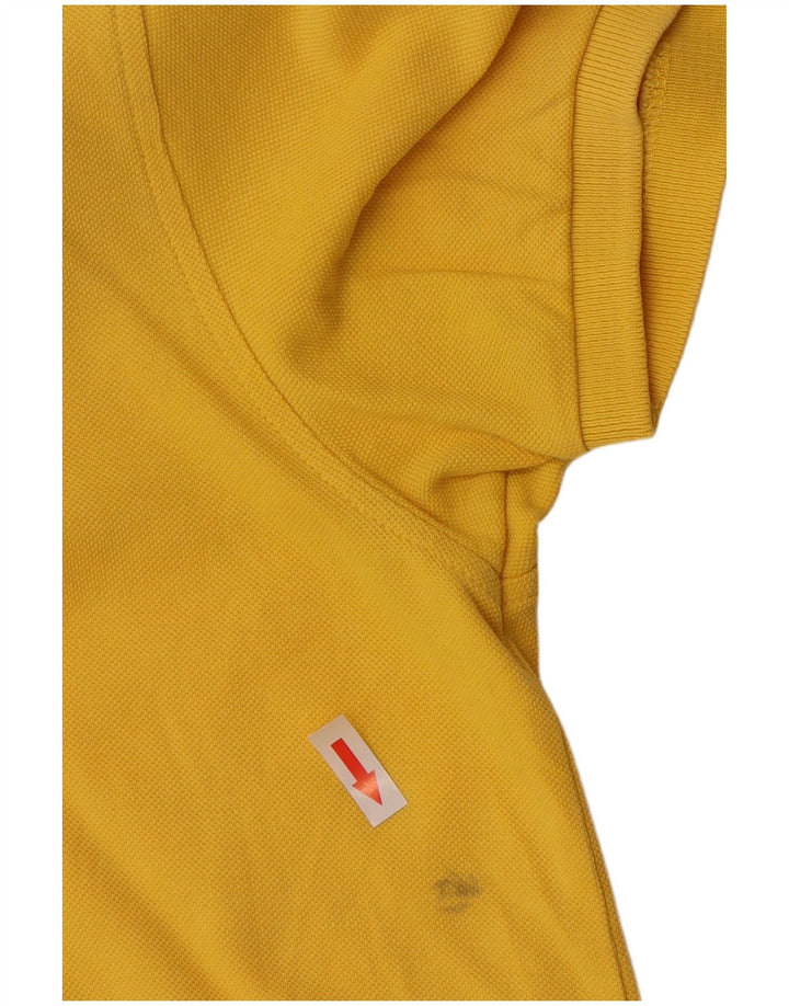 Lyle & Scott Mens Polo Shirt Medium Yellow Cotton