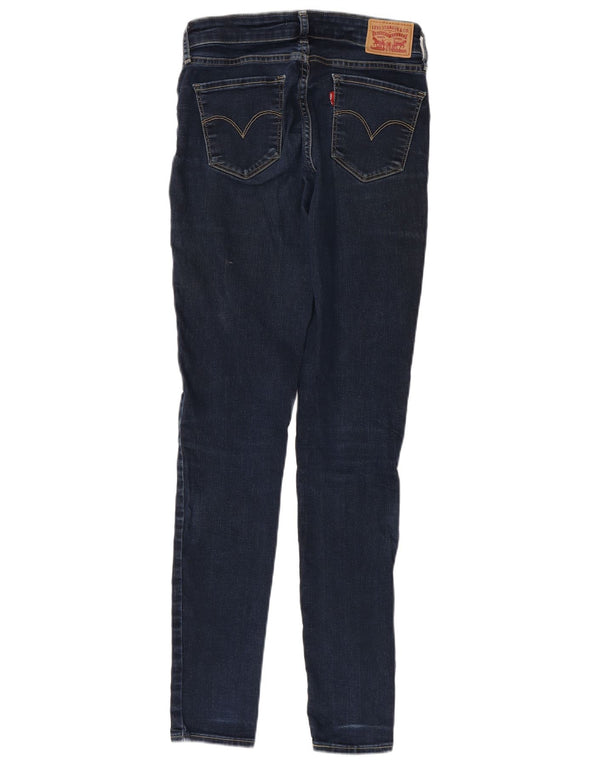 Levi's Womens 711 Skinny Jeans W27 L32 Navy Blue Cotton