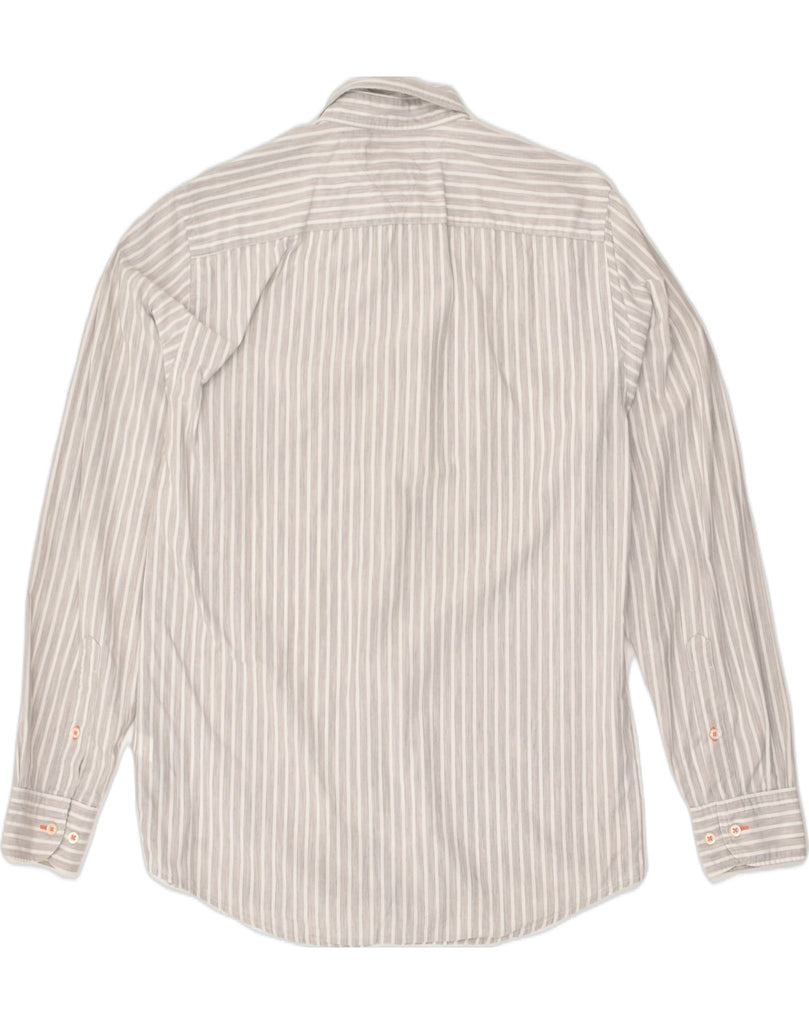 TOMMY HILFIGER Mens Shirt Small Grey Pinstripe Cotton | Vintage Tommy Hilfiger | Thrift | Second-Hand Tommy Hilfiger | Used Clothing | Messina Hembry 