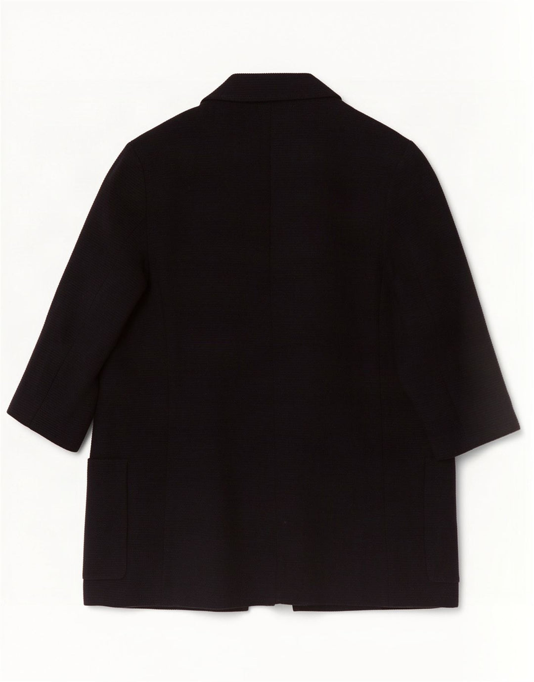 Zara Womens Oversized 3/4 Sleeve Open Blazer Jacket UK 10 Small Navy Blue