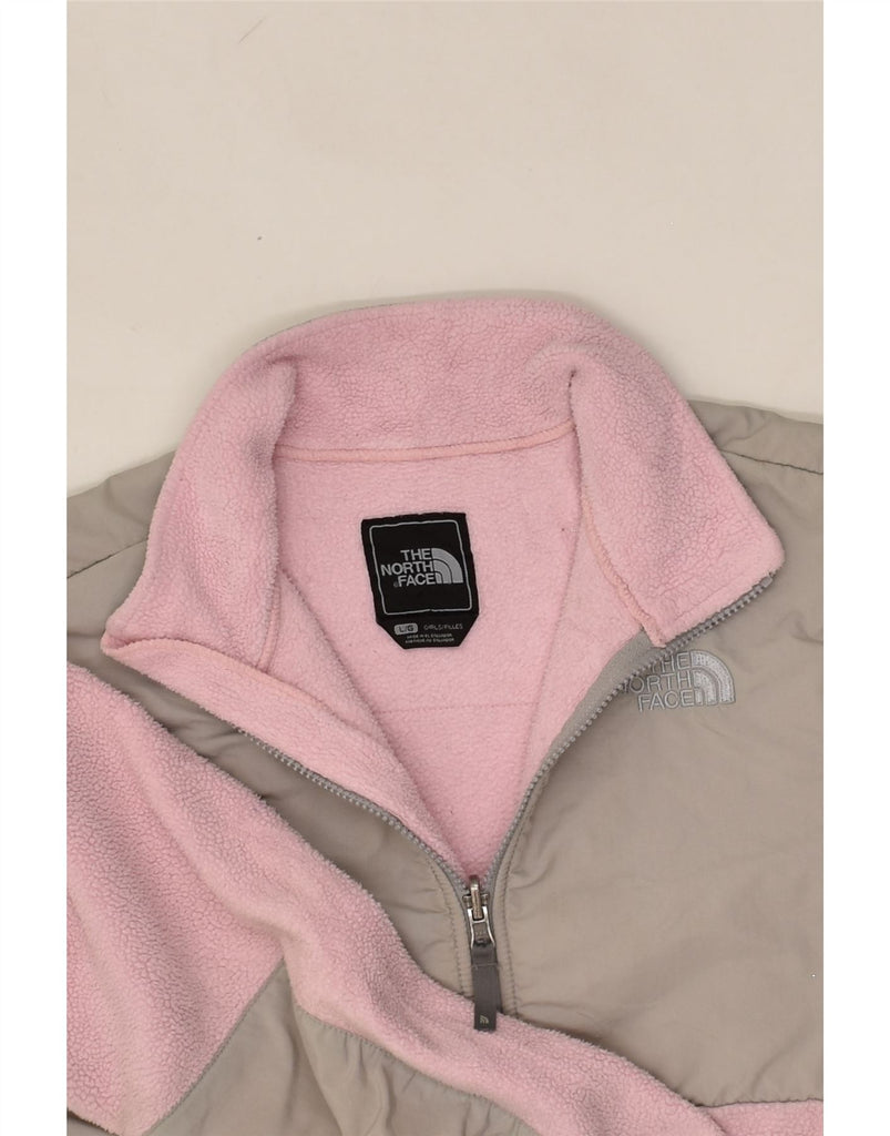 THE NORTH FACE Girls Fleece Jacket 13-14 Years Large Pink Colourblock | Vintage The North Face | Thrift | Second-Hand The North Face | Used Clothing | Messina Hembry 