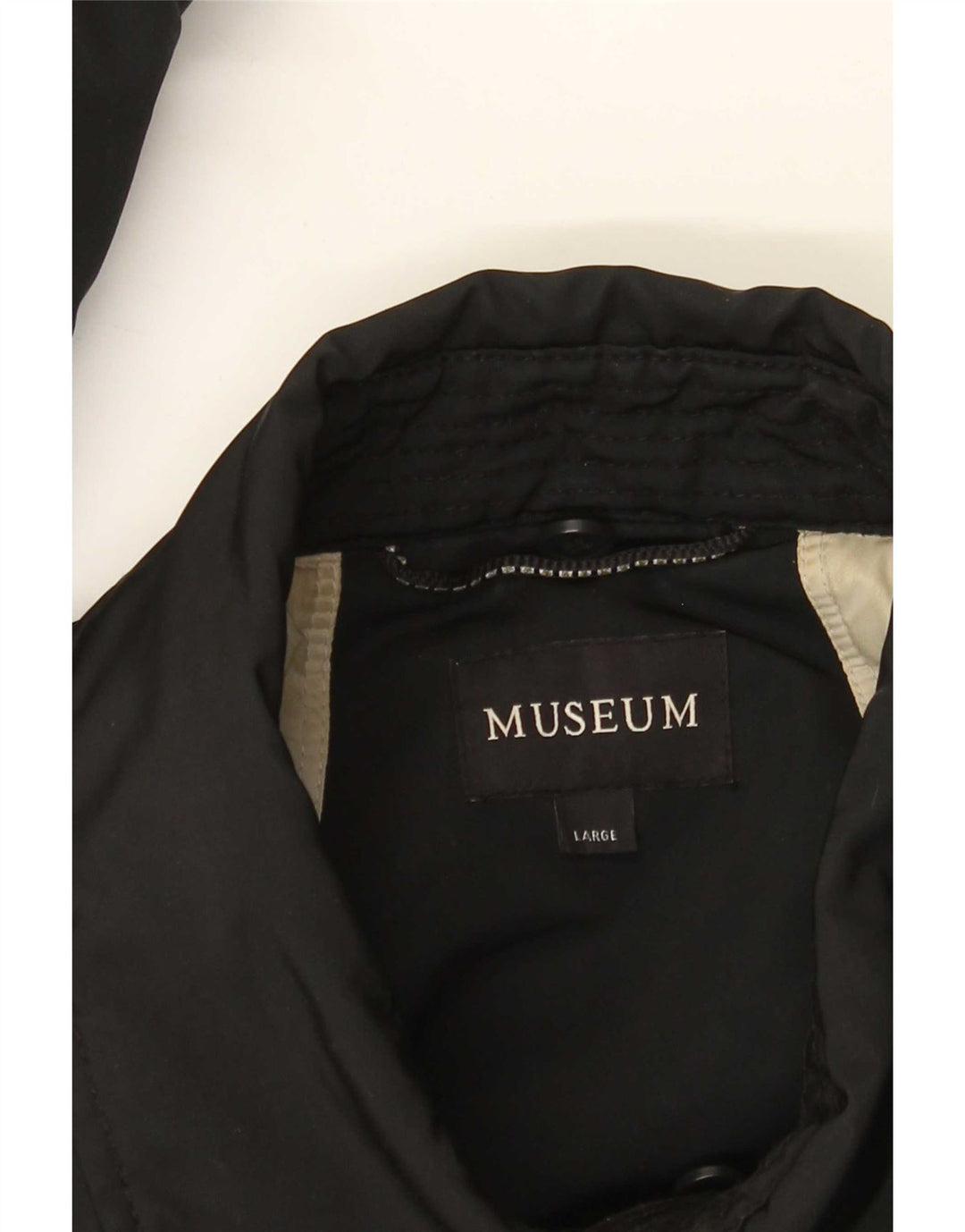 Museum Womens Utility Jacket UK 14 Large Black Polyester