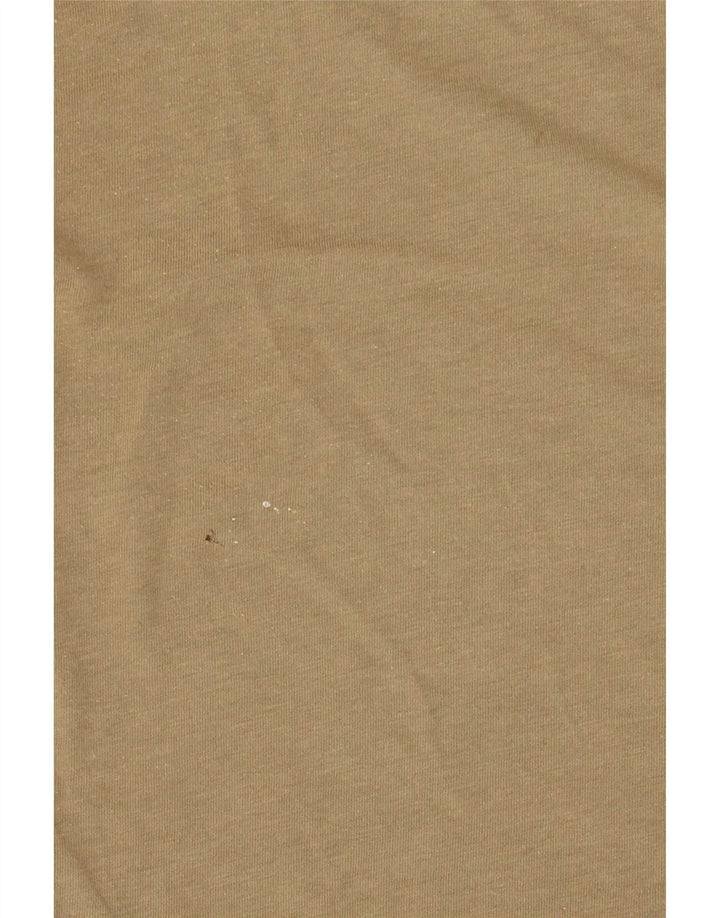 Adidas Mens T-Shirt Top Medium Khaki Cotton