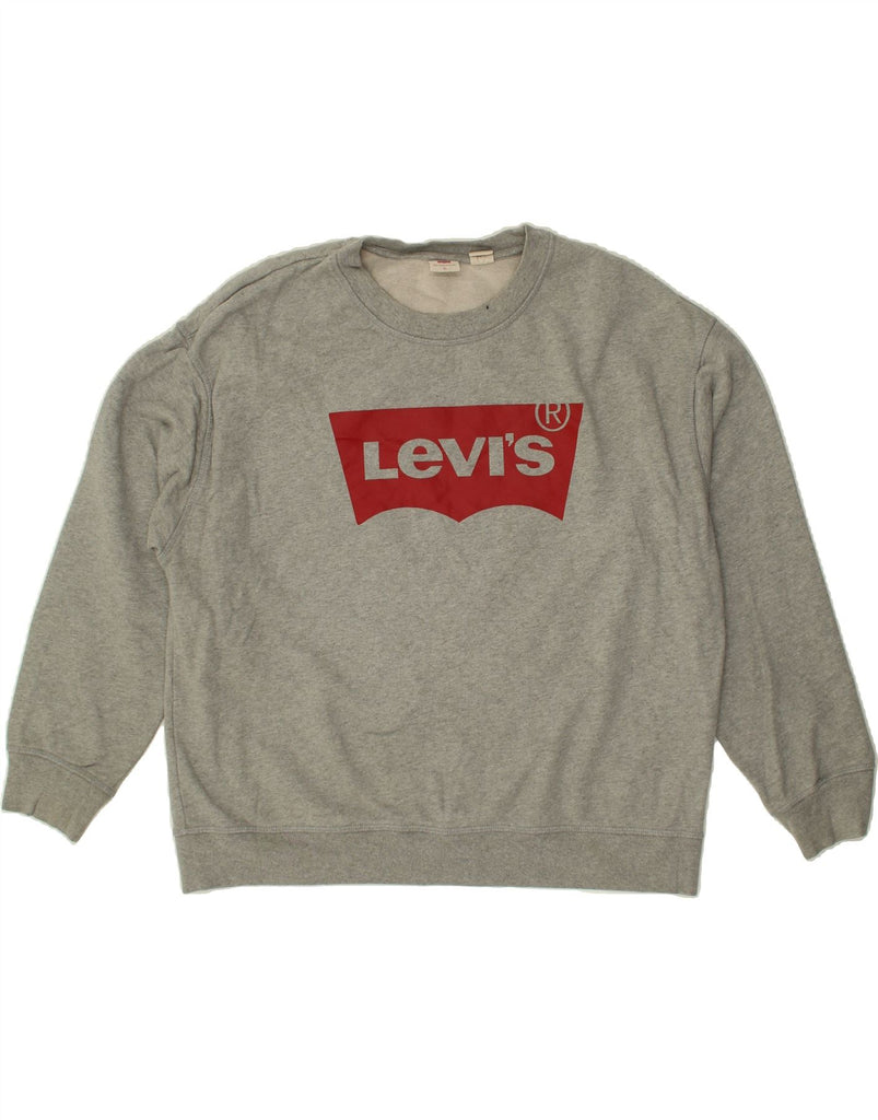 LEVI'S Mens Graphic Sweatshirt Jumper XL Grey Cotton | Vintage Levi's | Thrift | Second-Hand Levi's | Used Clothing | Messina Hembry 