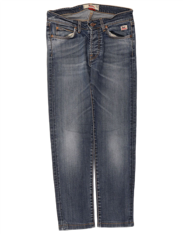 Roy Rogers Mens Straight Jeans W30 L26 Blue Cotton