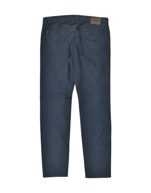 JECKERSON Mens Slim Fit Casual Trousers W36 L33  Navy Blue Cotton