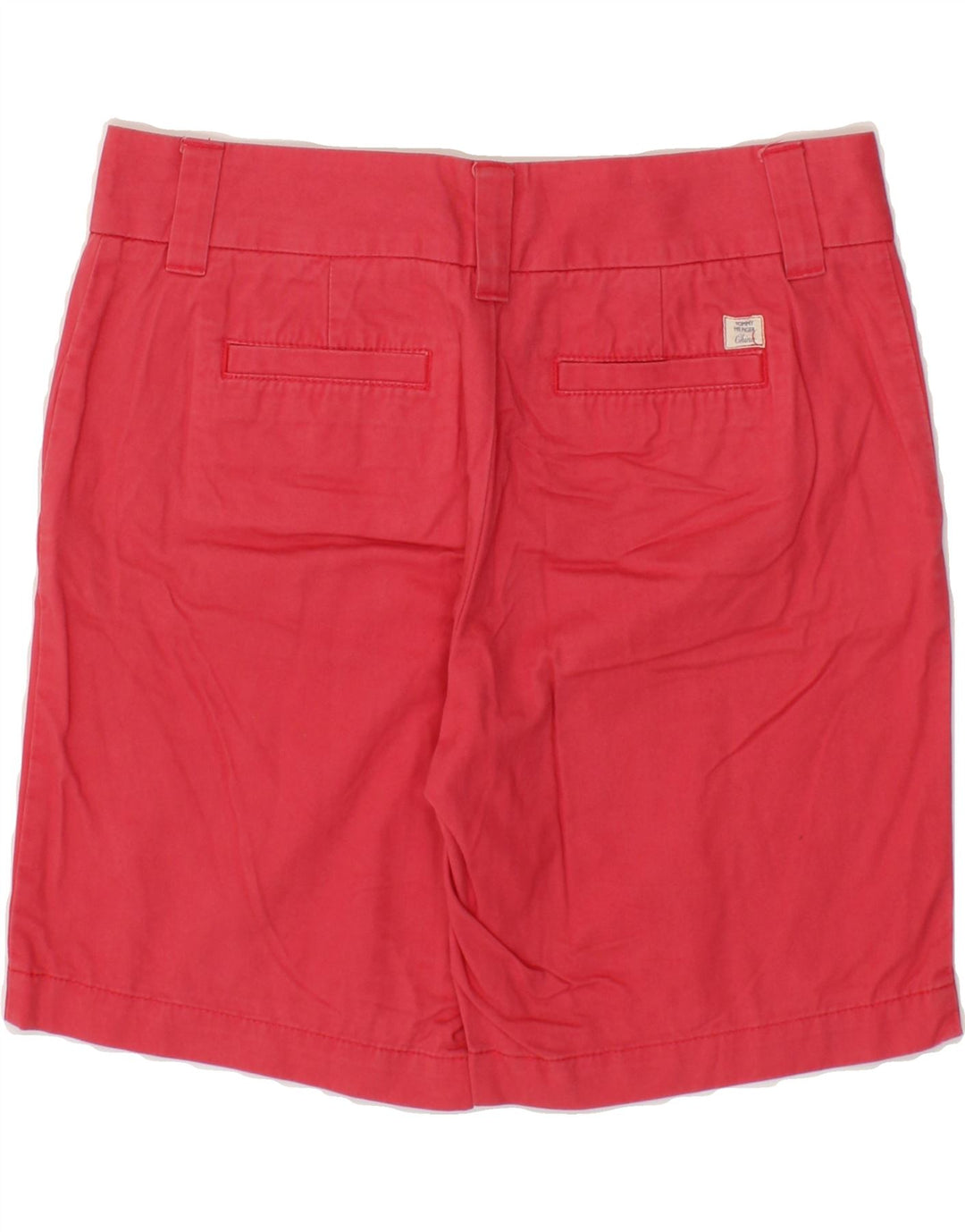 TOMMY HILFIGER Womens Chino Shorts US 4 Small W32  Red Cotton Vintage Tommy Hilfiger and Second-Hand Tommy Hilfiger from Messina Hembry 