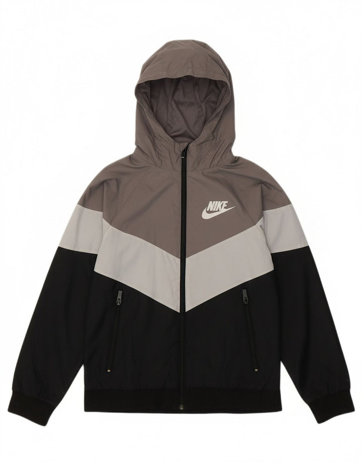 NIKE Boys Loose Fit Graphic Rain Jacket 10-11 Years Medium  Multicoloured