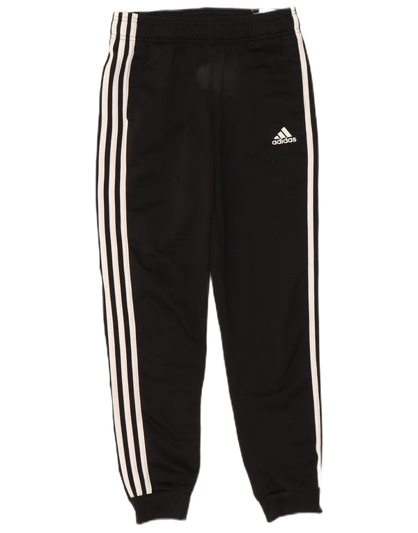 Adidas Girls Tracksuit Trousers Joggers 11-12 Years  Black Polyester
