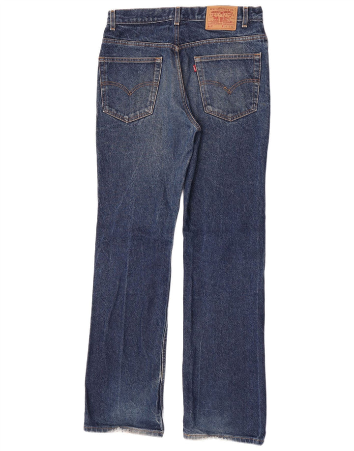 Levi's Mens 517 Bootcut Jeans W34 L34 Blue Cotton