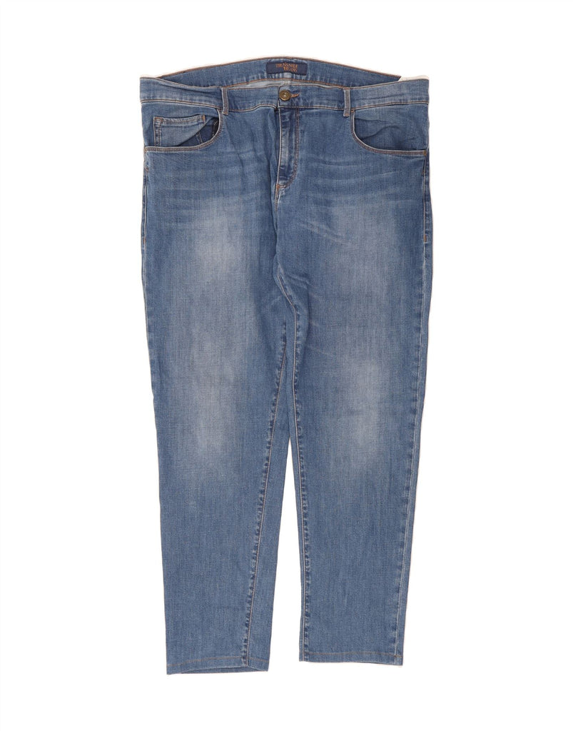 TRUSSARDI Mens Slim Jeans IT 56 3XL W40 L30 Blue Cotton Vintage Trussardi and Second-Hand Trussardi from Messina Hembry 
