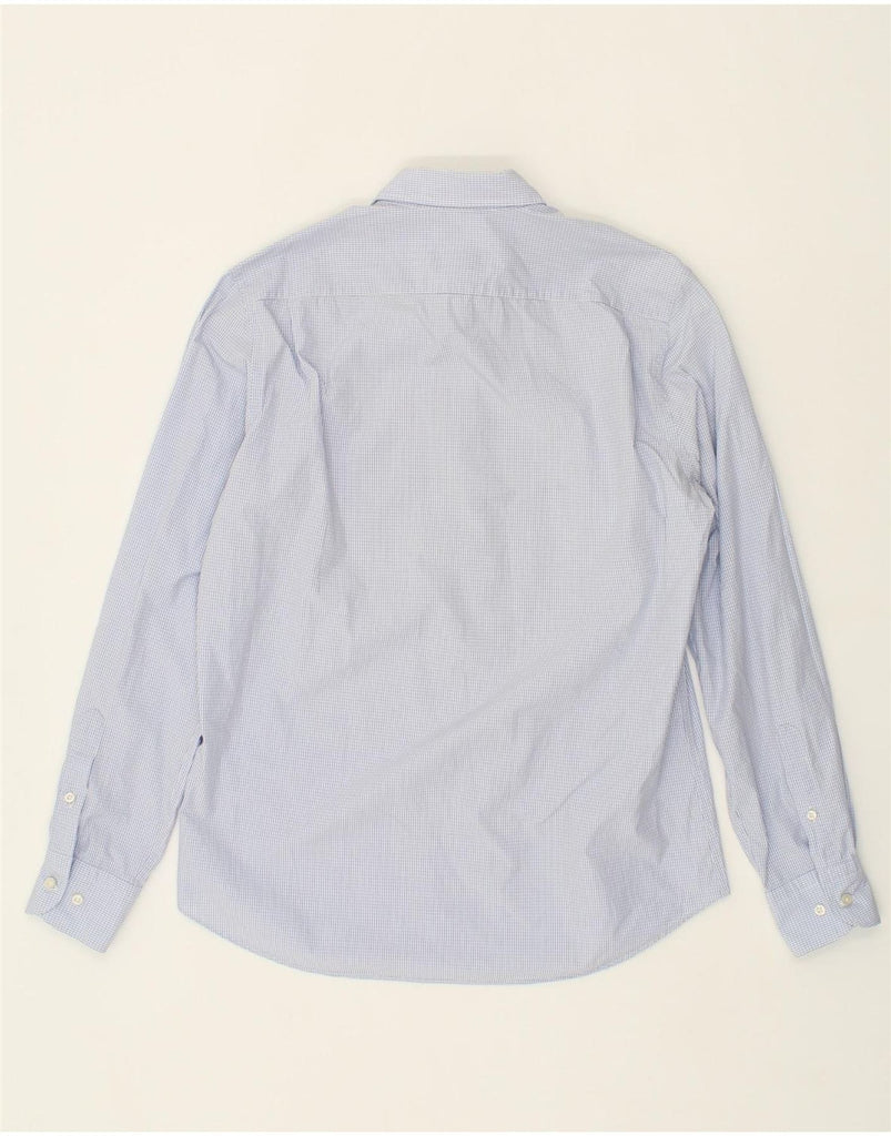 MASSIMO DUTTI Mens Shirt Medium Blue Check Cotton Vintage Massimo Dutti and Second-Hand Massimo Dutti from Messina Hembry 