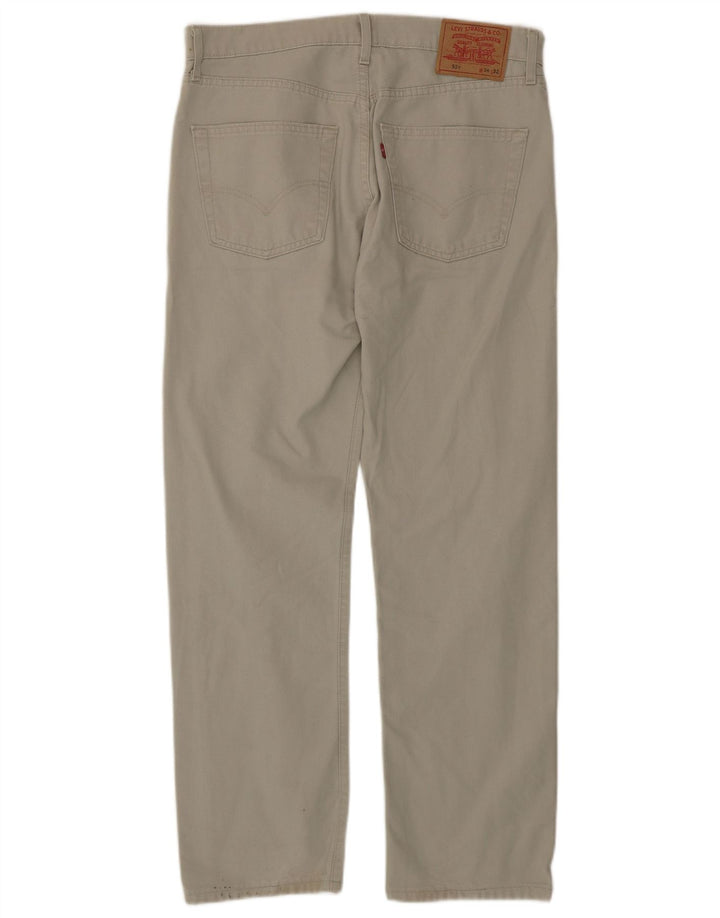 Levi's Mens 551 Straight Jeans  W34 L32 Beige Cotton