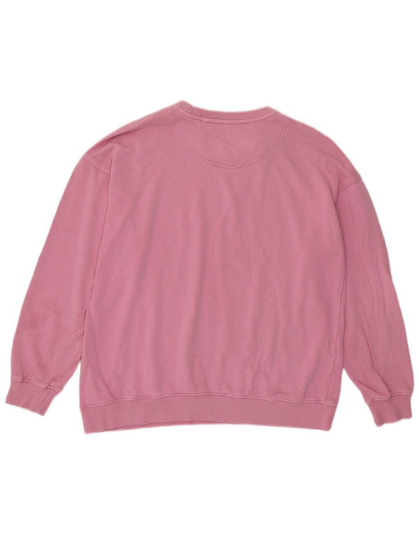 FAT FACE Womens Sweatshirt Jumper UK 12 Medium  Pink Cotton
