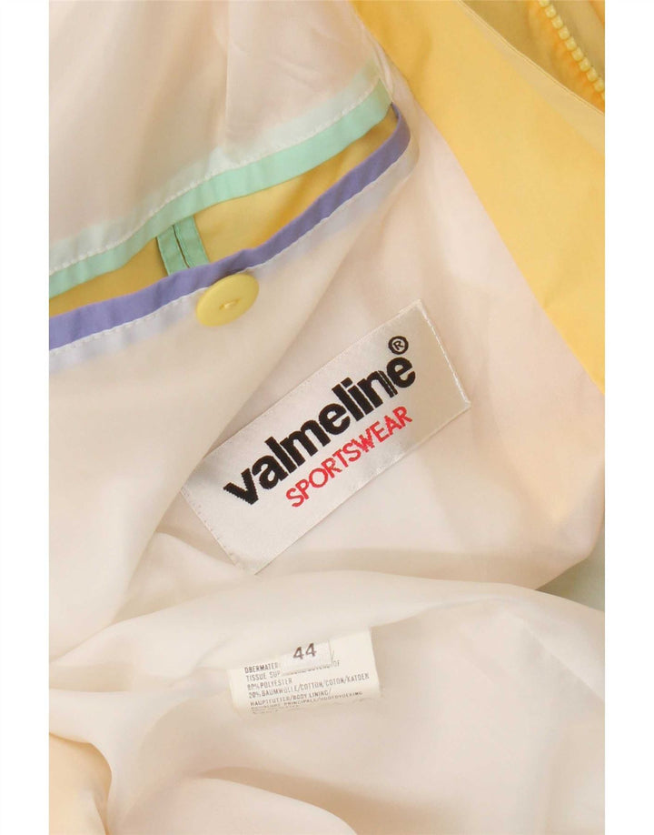 Valmeline Womens Oversized Hooded Parka Jacket EU 44 XL Yellow Colourblock