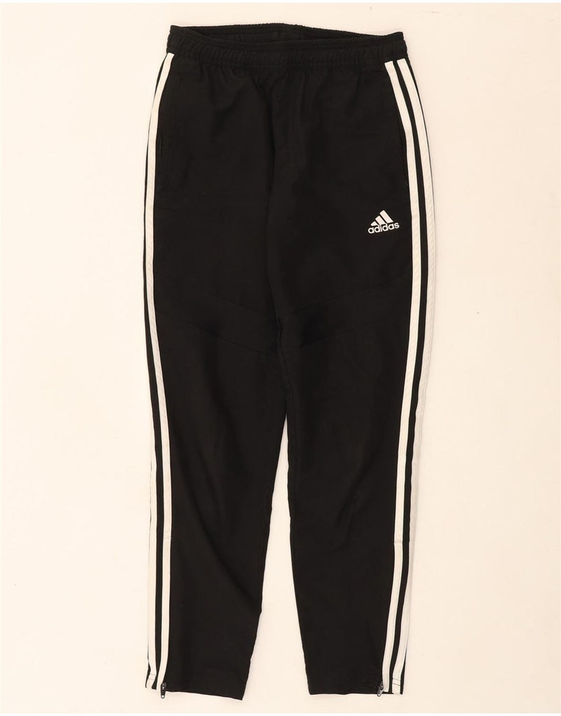 ADIDAS Boys Climalite Tracksuit Trousers Joggers 11-12 Years Black Vintage Adidas and Second-Hand Adidas from Messina Hembry 