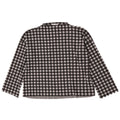 Zara Womens Oversized Top Long Sleeve UK 10 Small Black Gingham Polyester