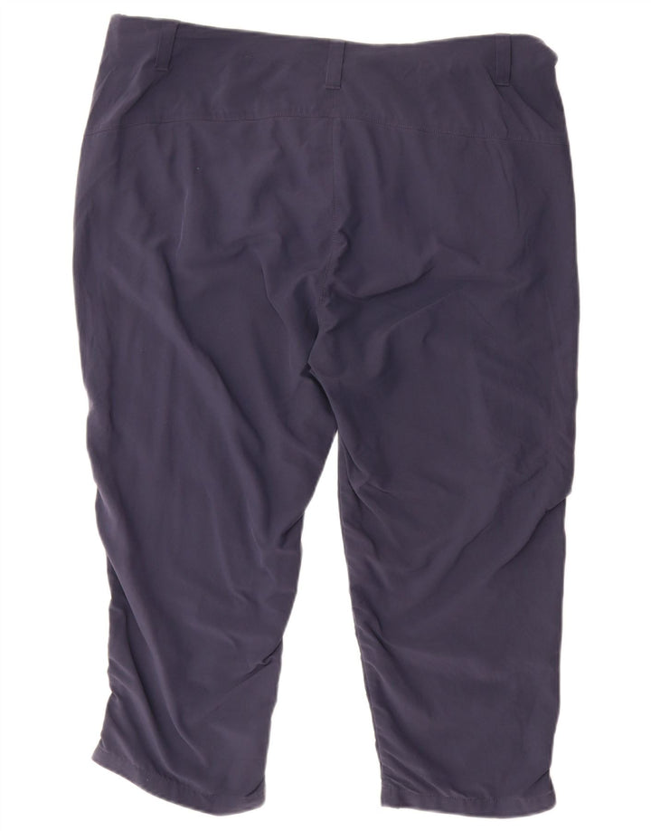 Rohan Womens Cargo Capri Trousers US 16 2XL W40 L22 Navy Blue Polyamide