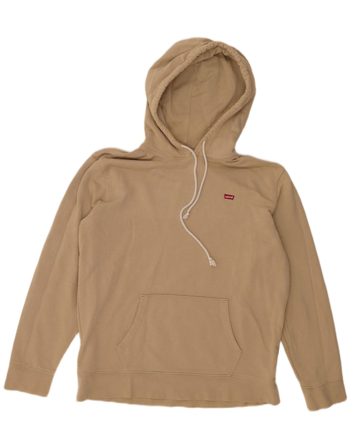 Levi's Mens Standard Hoodie Jumper Large Beige Cotton