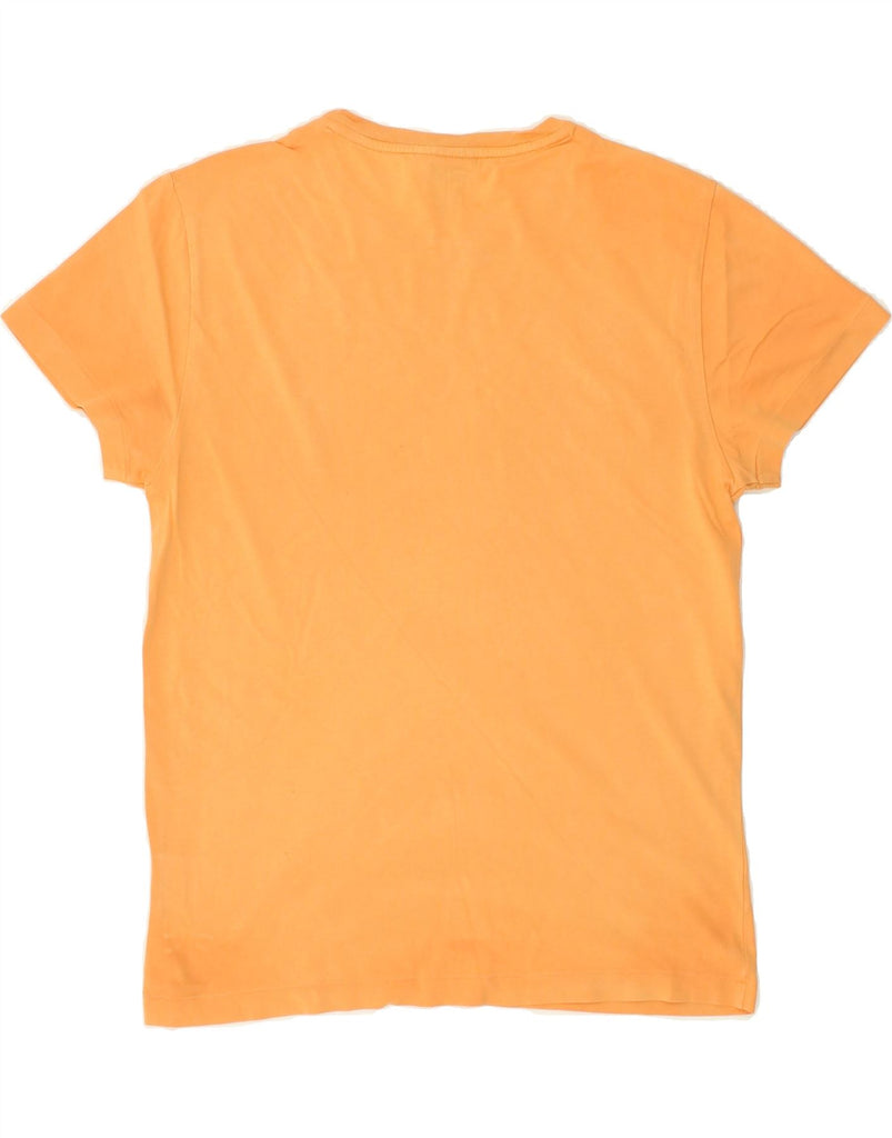 POLO RALPH LAUREN Mens Custom Fit T-Shirt Top Small Orange Cotton | Vintage Polo Ralph Lauren | Thrift | Second-Hand Polo Ralph Lauren | Used Clothing | Messina Hembry 
