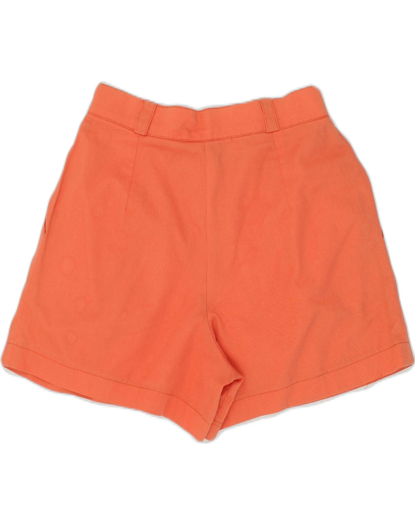 VINTAGE Womens High Waist Chino Shorts IT 42 Medium W26 Orange Cotton | Vintage Vintage | Thrift | Second-Hand Vintage | Used Clothing | Messina Hembry 