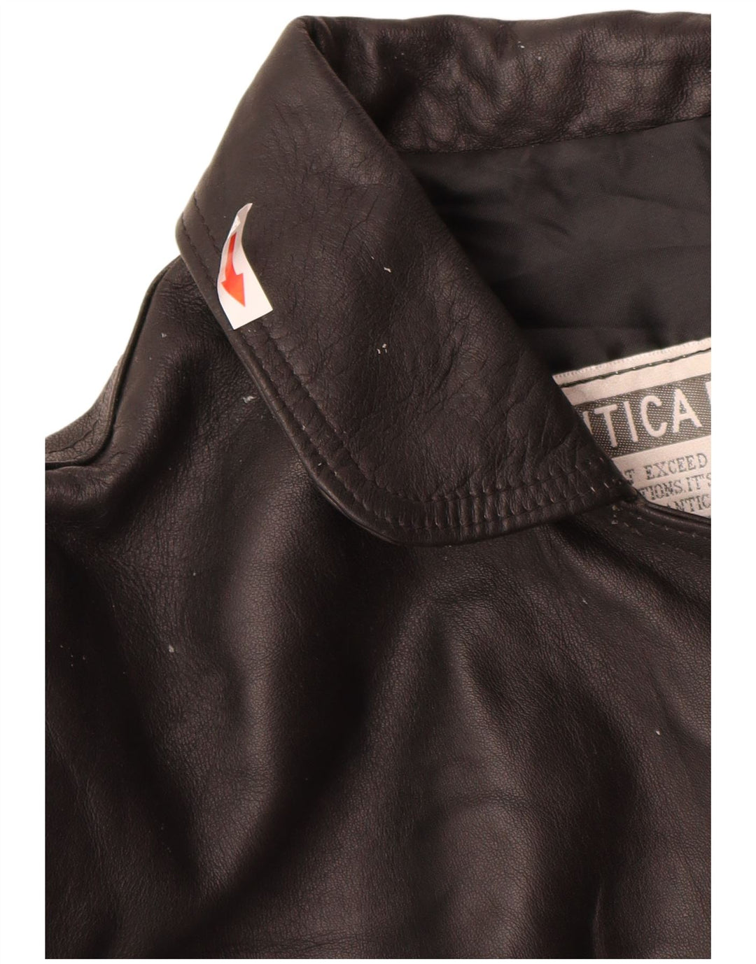 Antica Pelleria Womens Leather Jacket UK 14 Medium Black Leather
