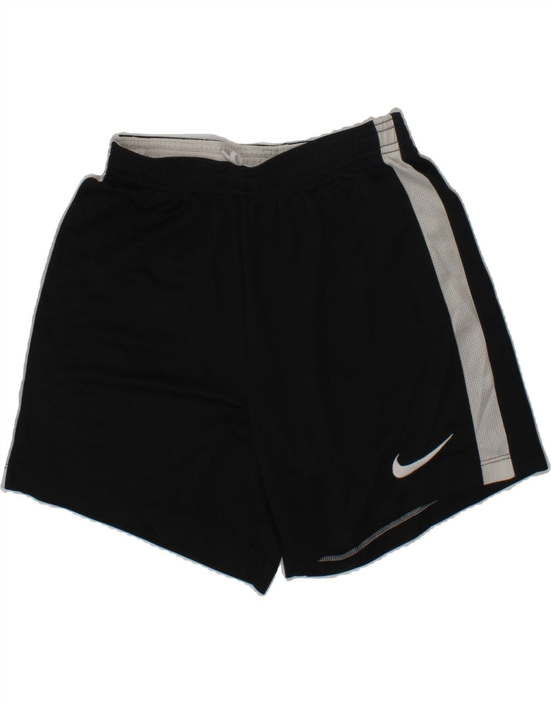 NIKE Boys Dri Fit Sport Shorts 10-11 Years Medium  Black Polyester | Vintage Nike | Thrift | Second-Hand Nike | Used Clothing | Messina Hembry 