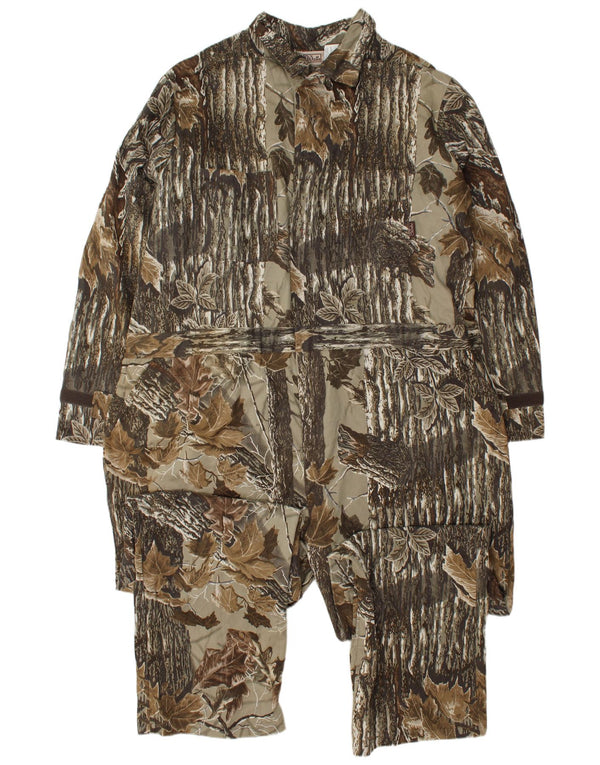 Walls Mens Tall Jumpsuit 3XL Khaki Camouflage Cotton