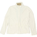 CHAMPION Womens Tracksuit Top Jacket UK 16 Large Off White Cotton | Vintage Champion | Thrift | Second-Hand Champion | Used Clothing | Messina Hembry 