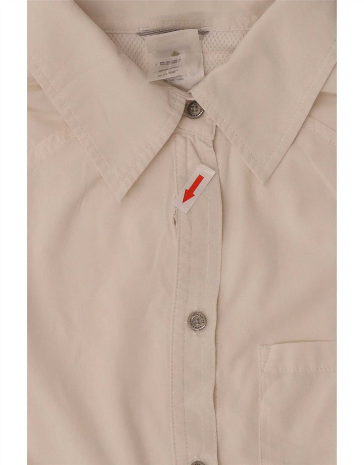 The North Face Womens Short Sleeve Regular Fit Shirt UK 12 Medium Beige