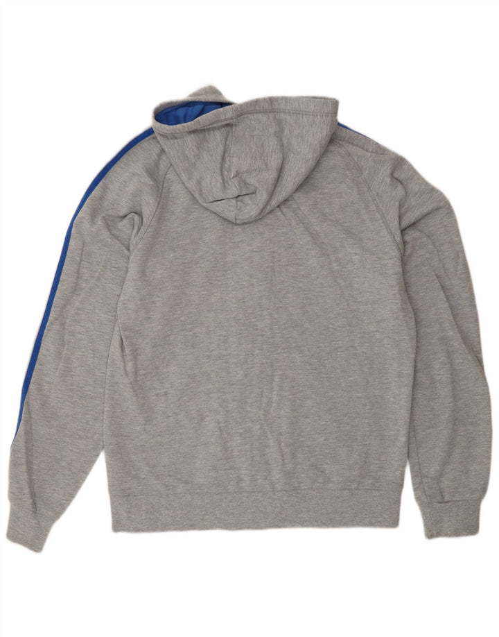 Adidas Mens Zip Hoodie Sweater Medium Grey Cotton