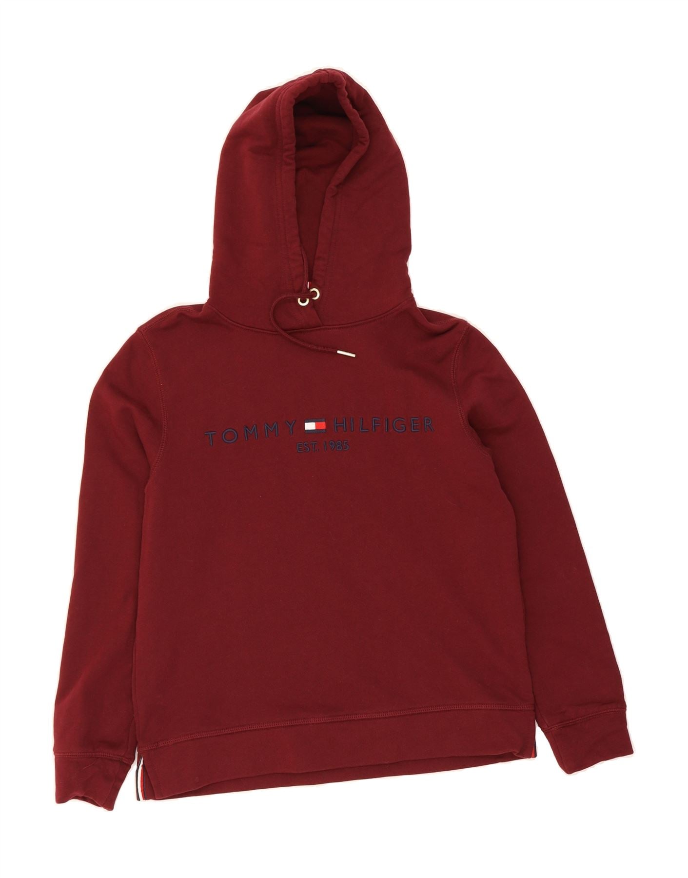 Clothing Tommy Hilfiger Hoodie Rot Damen Boxy Cropped Fit Hoodie