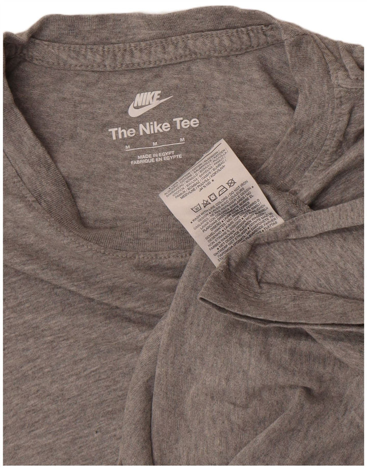 Nike Mens T-Shirt Top Medium Grey Cotton