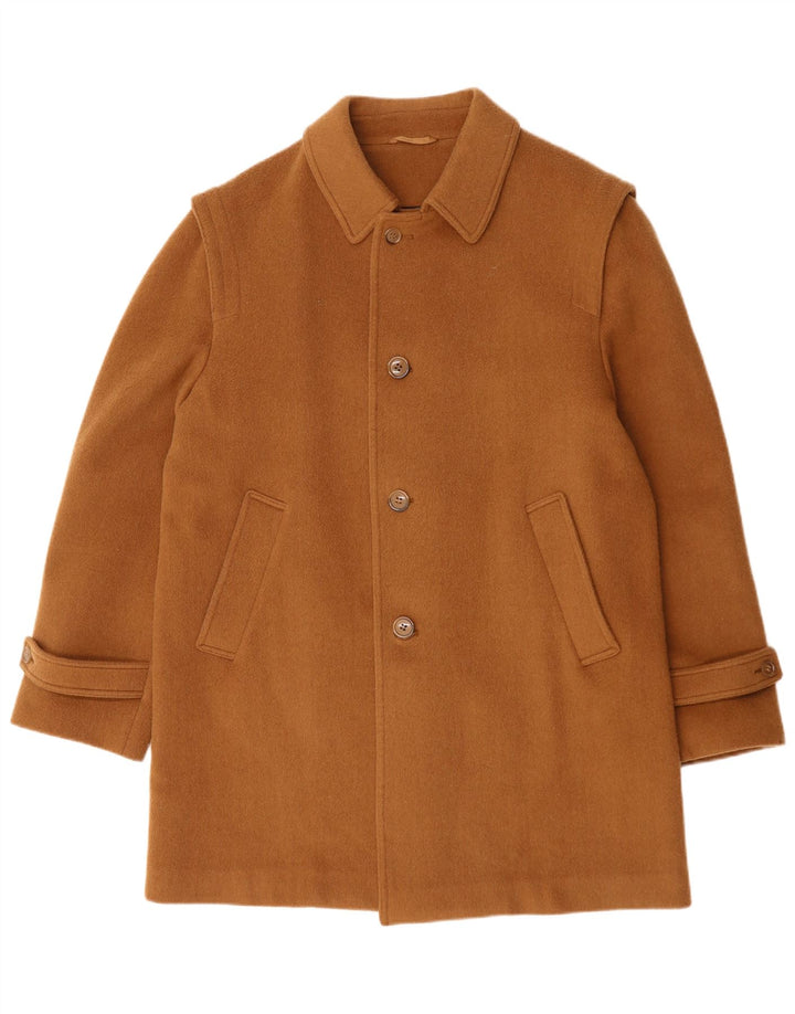 Herno Mens Overcoat EU 50 Large Beige Wool