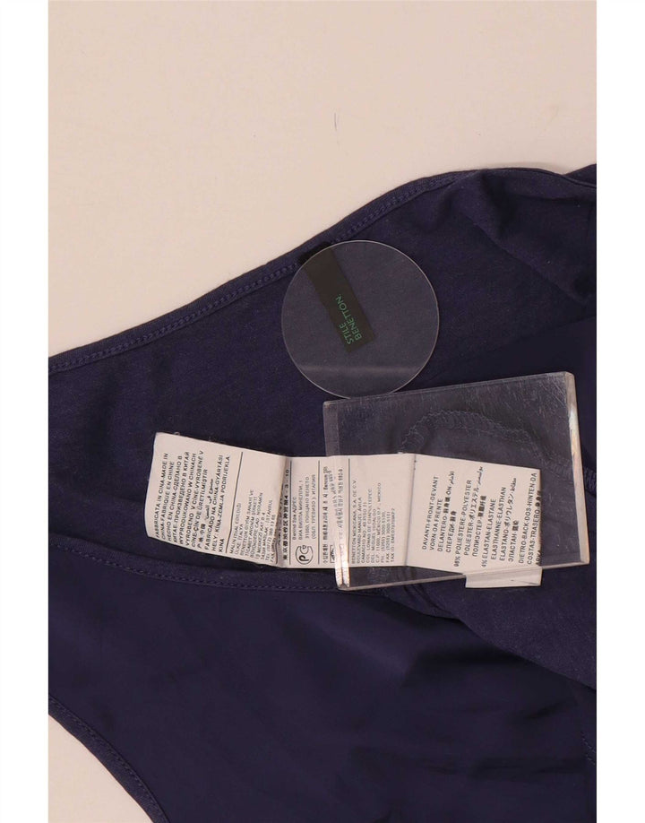 Benetton Womens Vest Top UK 12 Medium Purple Polyester