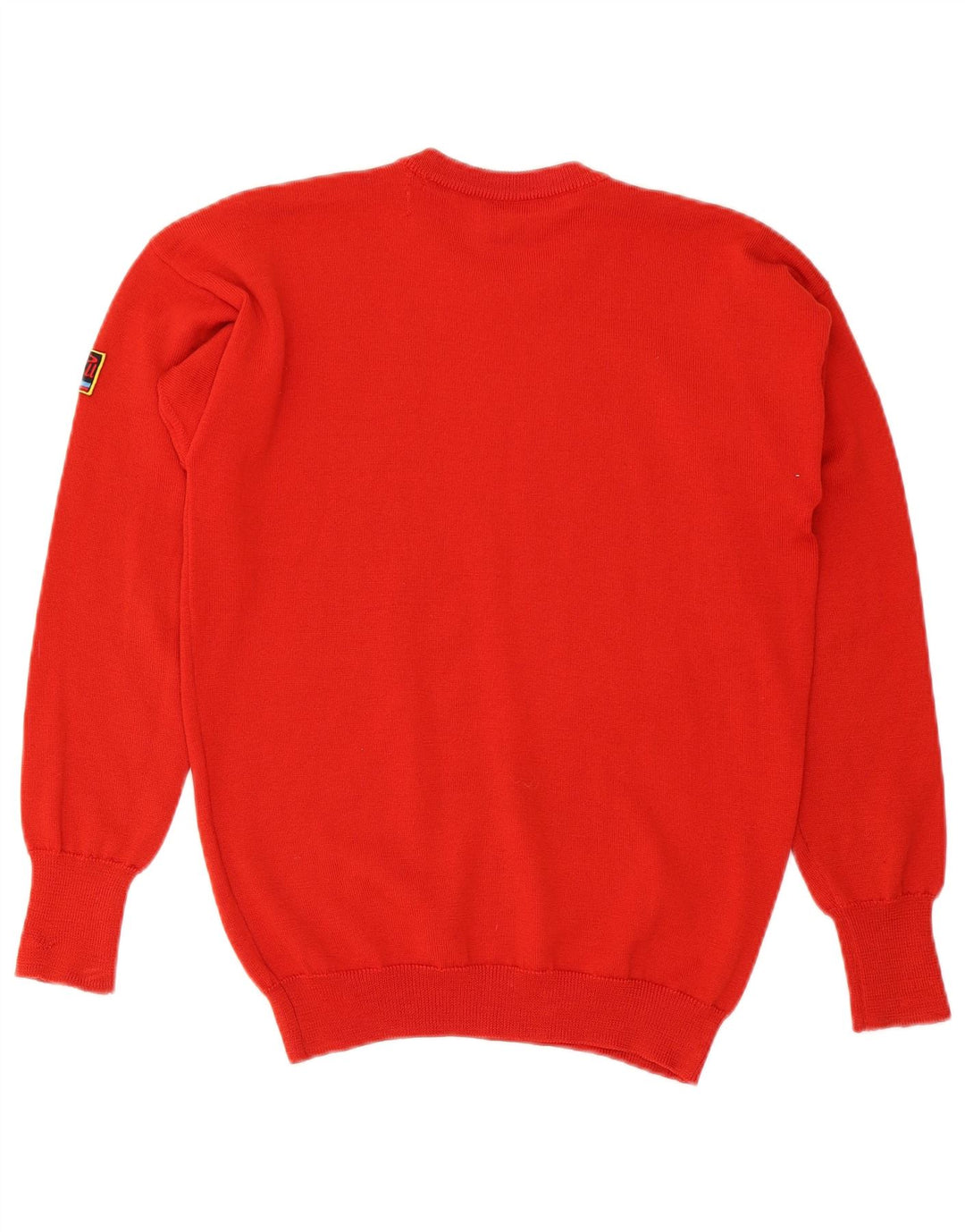 EVAN PULL Womens Crew Neck Jumper Sweater UK 12 Medium Red