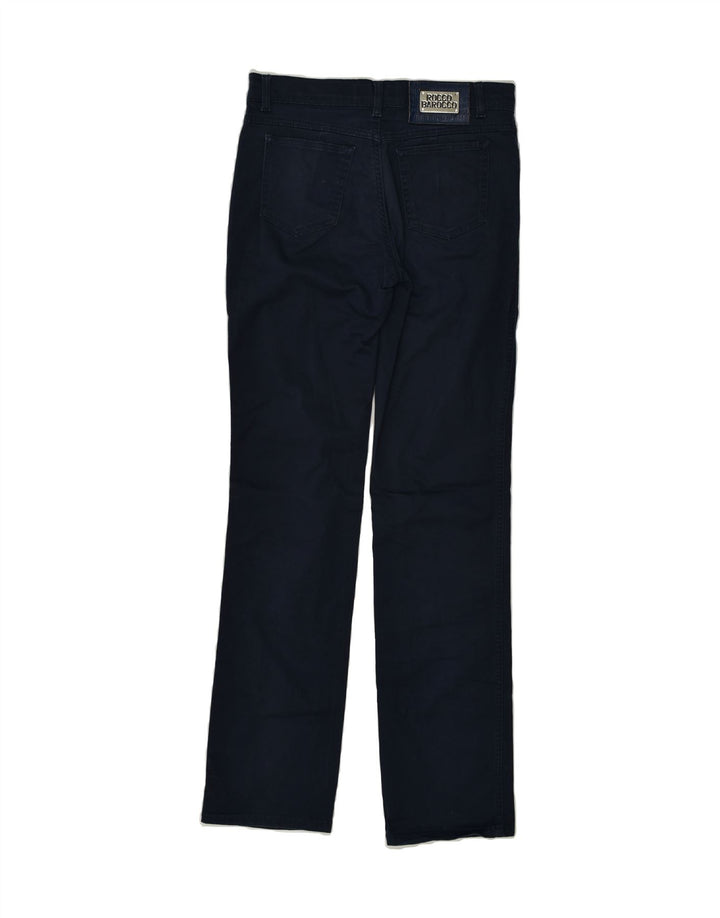ROCCOBAROCCO Womens Slim Casual Trousers W28 L32  Navy Blue Cotton | Vintage Roccobarocco | Thrift | Second-Hand Roccobarocco | Used Clothing | Messina Hembry 