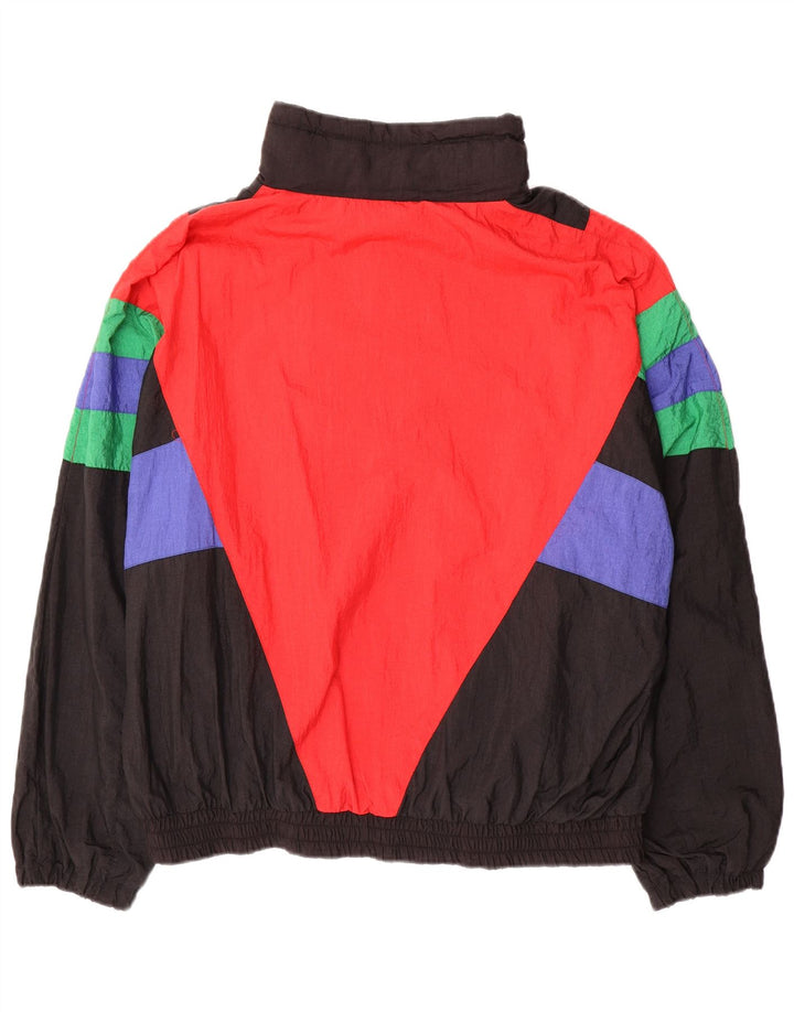 SHAMP Mens Tracksuit Top Jacket Large Multicoloured Colourblock Polyamide