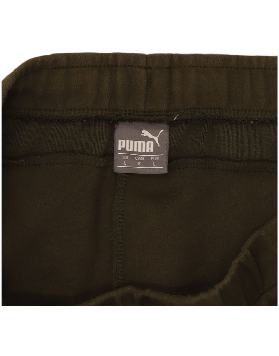 Puma Mens Tracksuit Trousers Large  Khaki Colourblock