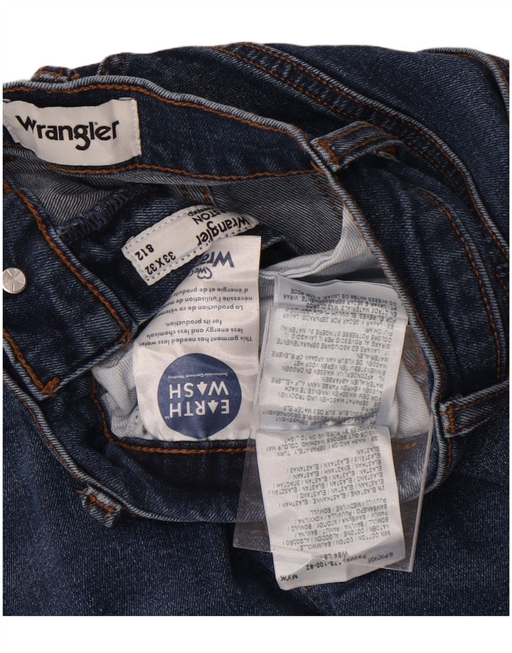 Wrangler Mens Larston Slim Jeans W33 L32 Blue Cotton