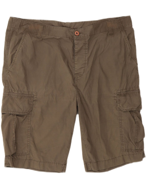 Kappa Mens Cargo Shorts IT 50 Large W36  Khaki Cotton
