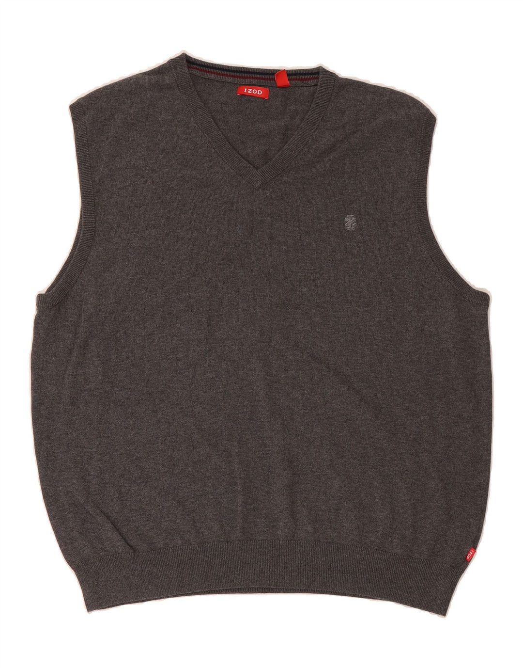 IZOD Mens Vest Tank Top XL Grey Cotton Vintage Izod and Second-Hand Izod from Messina Hembry 