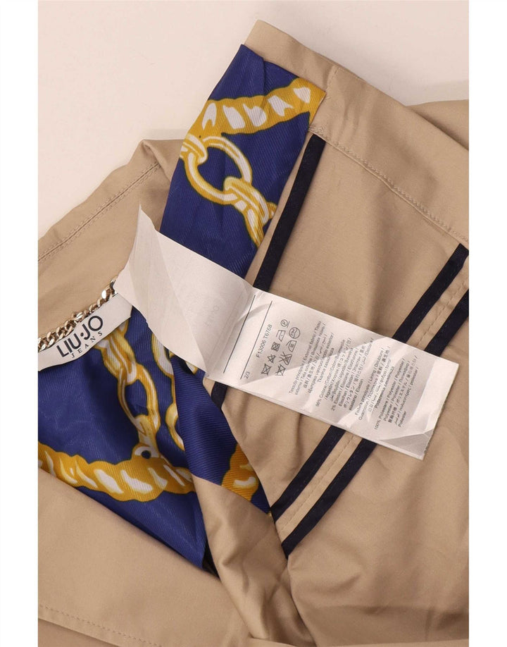 Liu Jo Womens 2 Button Blazer Jacket IT 42 Medium Beige Cotton