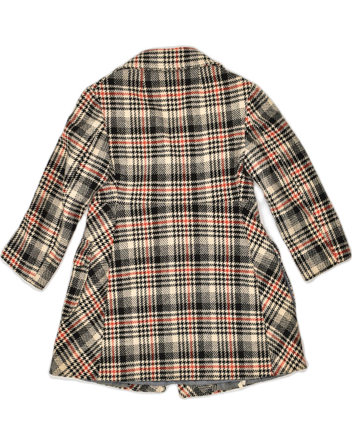 VINTAGE Womens Overcoat UK 8 Small Black Check | Vintage Vintage | Thrift | Second-Hand Vintage | Used Clothing | Messina Hembry 
